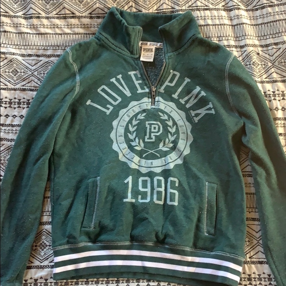 Victoria’s Secret pink green pull over